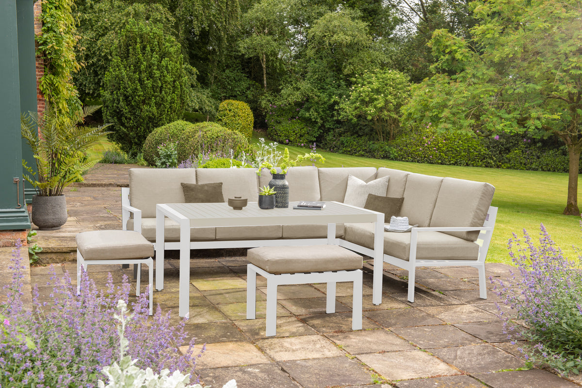 Titchwell Corner with Standard Table White